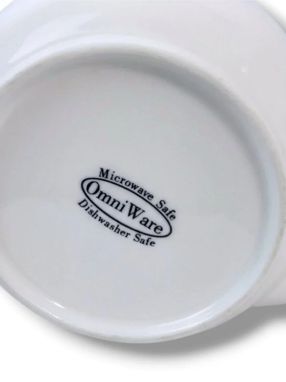 OmniWare Teapot Before Spout Strainer Fold Down Stainless Handle 32 OZ White